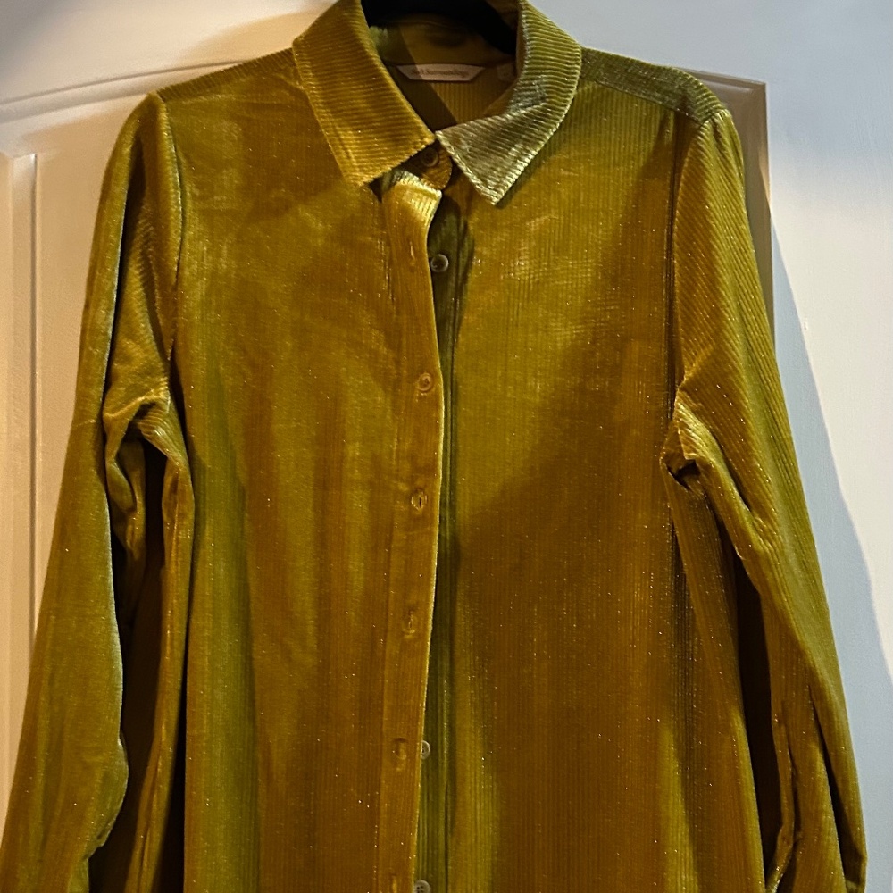 Soft Surroundings Oversized Cordoroy Shacket Shirt M